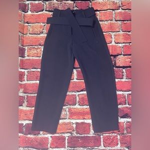 Wilfred - Aritzia High Waisted Tie-Front Grey Blue Pant size 00